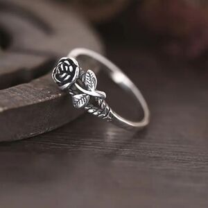 New S925 silver ROSE RING artisan made